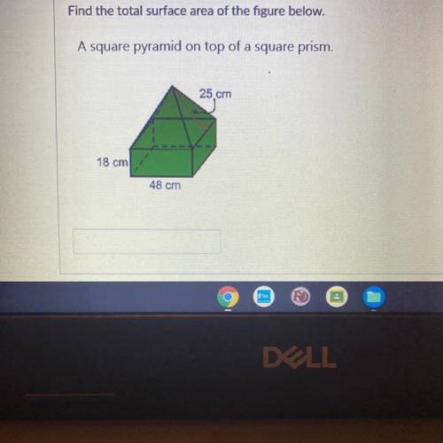 Total surface area of the figure all together
