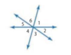 Refer to the diagram at the right identify each angle pair as adjacent vertical or neither.

Angle