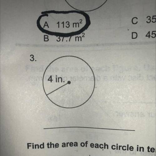 THE TOPIC IS: AREA OF CIRCLES WHATS THE ANSWER?? I WILL GIVE
