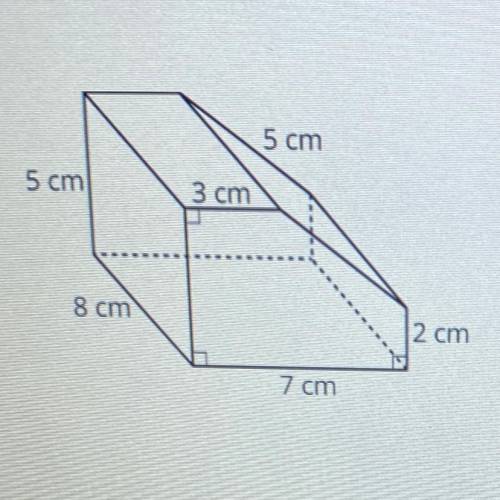 Here is a prism with a pentagonal base. The height is 8 cm. Find the volume of the prism. (PLS HELP