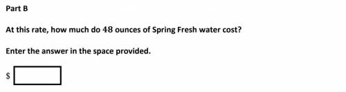 How much does 48 ounces of spring fresh water cost ?