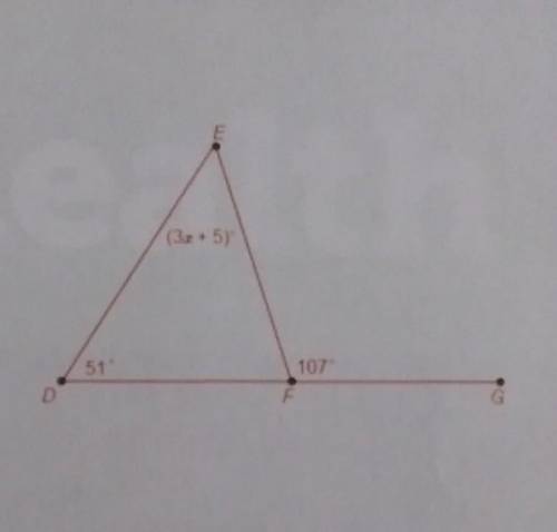 Given the figure what is the value of x​