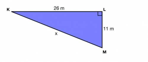 PLEASE HELP WORTH 20 POINTS Find the unknown side of the triangle below.

28.2 m
23.6 m
16.9 m
37.