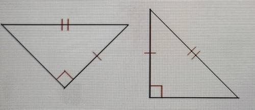 Determine if the 2 triangles are congruent. A) AASB) SASC) ASA D) HL​