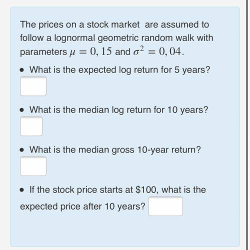 Statistics:

The prices on a stock market are assumed to follow a log normal geometric random walk