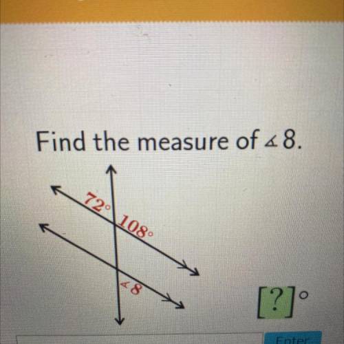 Find the measure of <8
