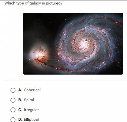 Please help its about a type of galaxy