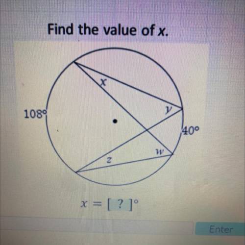 Will give brainliest and points for the answers

Find the value of x.
X
1084
400
W
x = [?]