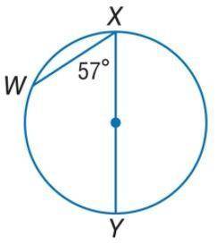 GEOMETRY
Determine the measure of arc WY