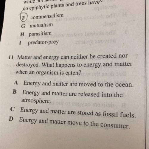11 Matter and energy can neither be created nor

50 destroyed. What happens to energy and matter
w