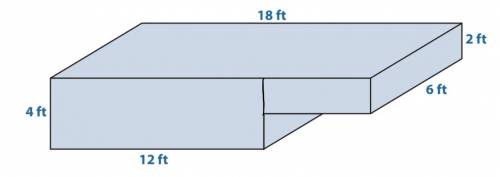 Rami designed a small pond for a restaurant. The diagram below shows the measurements of the pond.