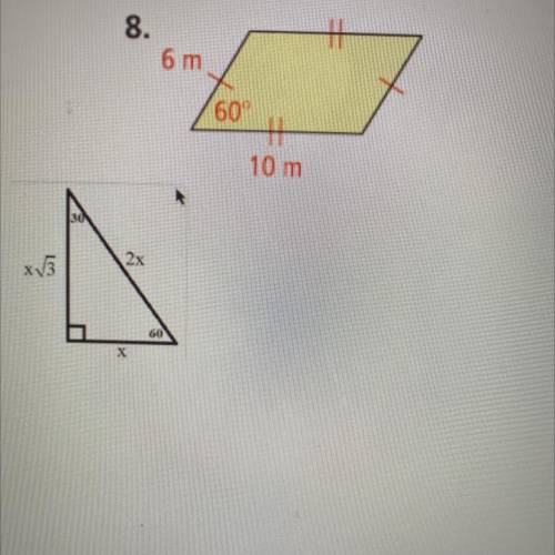 Find the area of each polygon to the nearest tenth (please show ur work)
