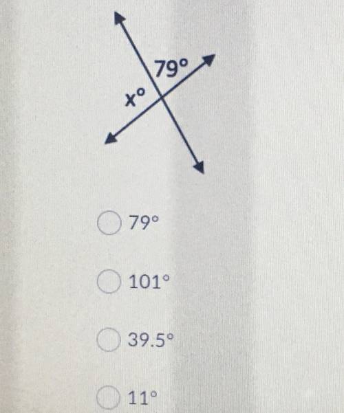 Pls help ! Find the value of x .