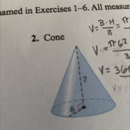 Fine the surface area of this cone