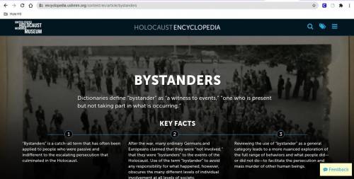 What role did bystanders play in the Holocaust?