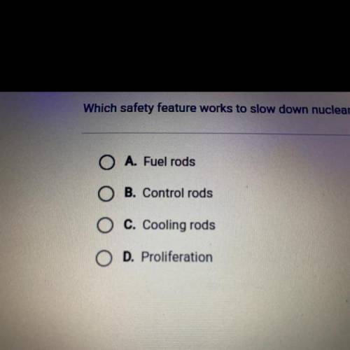 Which safety feature works to slow down nuclear-fission chain reactions?