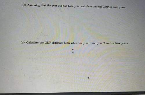 Introduction to Macroeconomics GDP Question