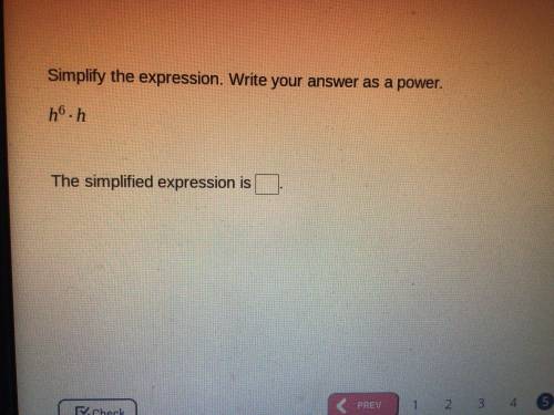 Simplify the expression. Write your answer as a power.