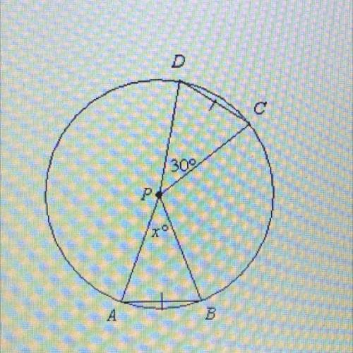 What is the value of x? Round the answer to the nearest tenth. The diagram is not drawn to scale.