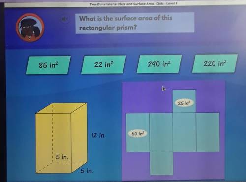 What is the surface area of this rectangular prism?​
