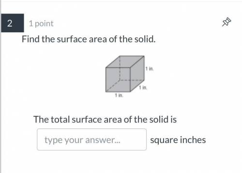 Find the surface area of the solid