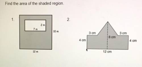 Find the area of the shaded region
helpp!!