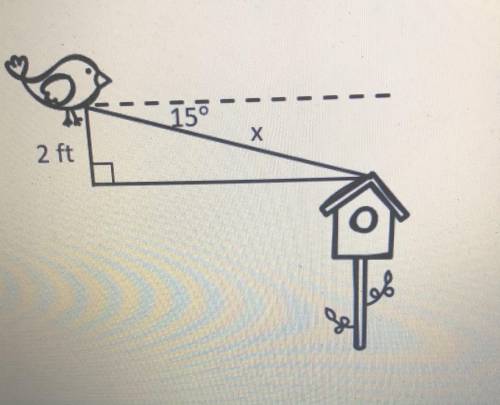 Find the value of x angles of elevation and depression