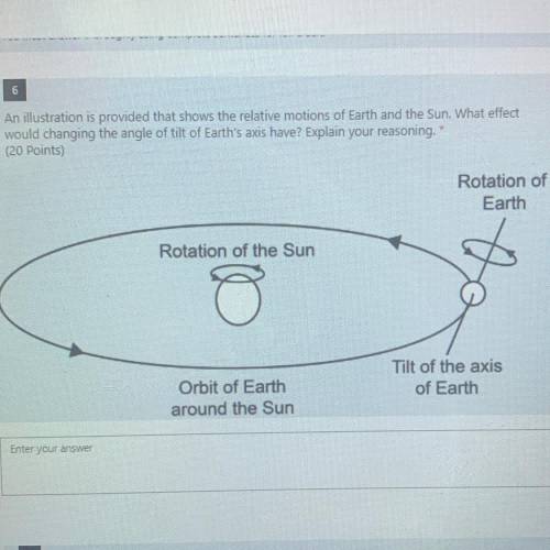 Pls help ASAP !!! An illustration is provided that shows the relative motions of Earth and the Sun.