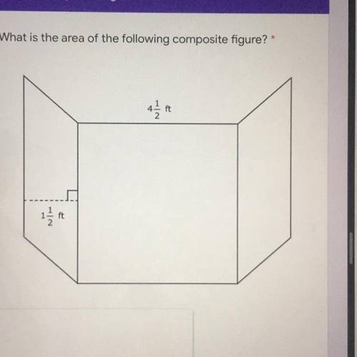 What is the area?
A. 27
B. 24 3/4
C. 67 1/2
D. 33 3/4