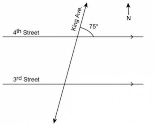 All numbered streets run parallel to each other. Both 3rd and 4th Streets are intersected by King A