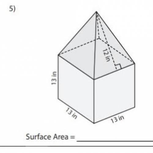 Find the surface area of 3d composite figures.