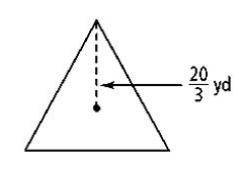 I have to solve for the area of a triangle but I am not sure if it's equilateral and I only have th