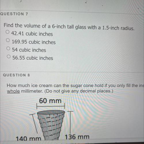 Help with question 7 please i’ll really appreciate it