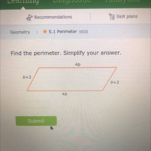 Find the perimeter simplify your answer!
Please help and put an actual answer