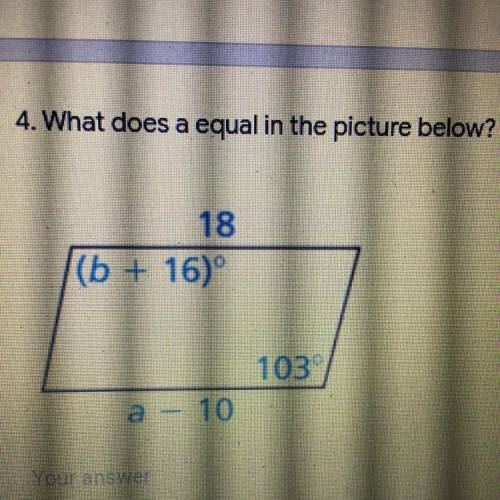 What does a equal in the picture below?