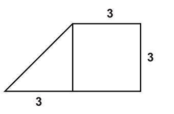Determine the perimeter and area of the composite shape