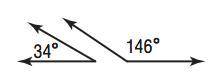 3. What is the classification of the pair of angles shown?

F. complementary 
G. supplementary 
H.