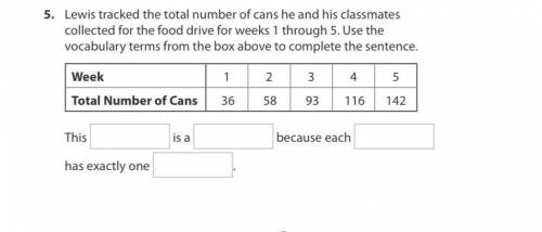 Lewis tracked the total number of cans he and his classmates collected for the food drive for weeks