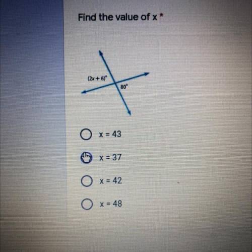 I need help lol... find the value of x