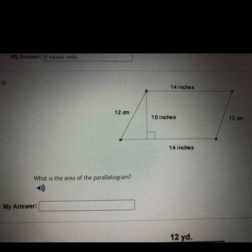 What is the area of the parallelogram?