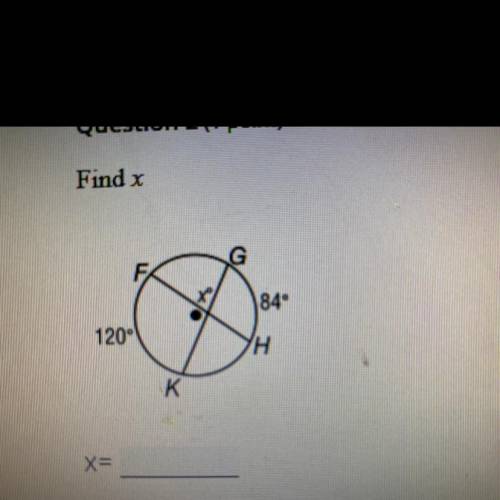 Geometry question. Find x.