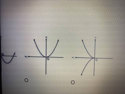 Which of the following is the graph of a function x?