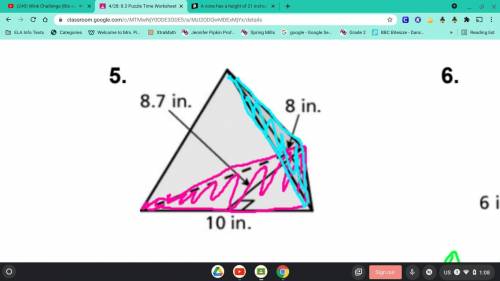 PLEASE HELP PIC IS BELOW!! Find the surface area of the pyramid. The side lengths of the base are e