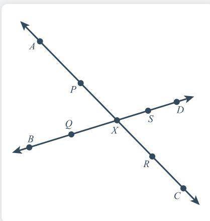 Enter an angle that is vertical with /_AXB in the diagram below: