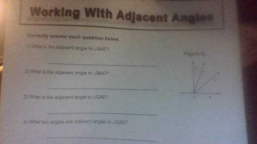 What is the adjacent angle to