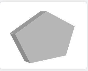 Which of the following show a cross section of the pentagonal prism shown on the right? Select all