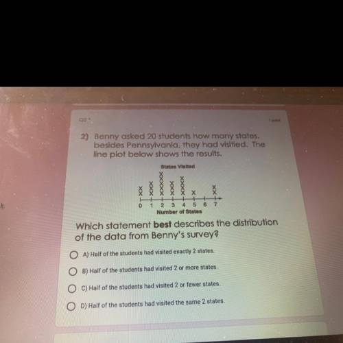 Look at pic 10 pts will mark brainilest b isn’t answer so it’s a c or d