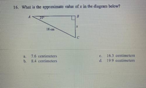 ILL GIVE ANY ONE BRAINLIEST PLS What is the approximate value of x in the diagram below?