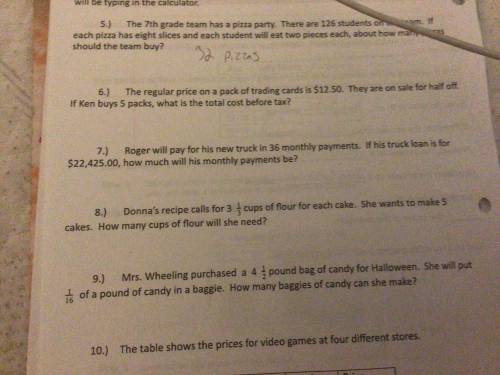 Pls answer questions 6,7,8, and 9