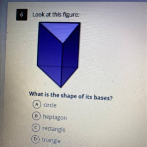 Look at this figure: What is the shape of its bases?